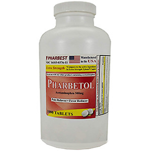 Acetaminophen 500 mg | Extra Strength | 1000 Count Tablets