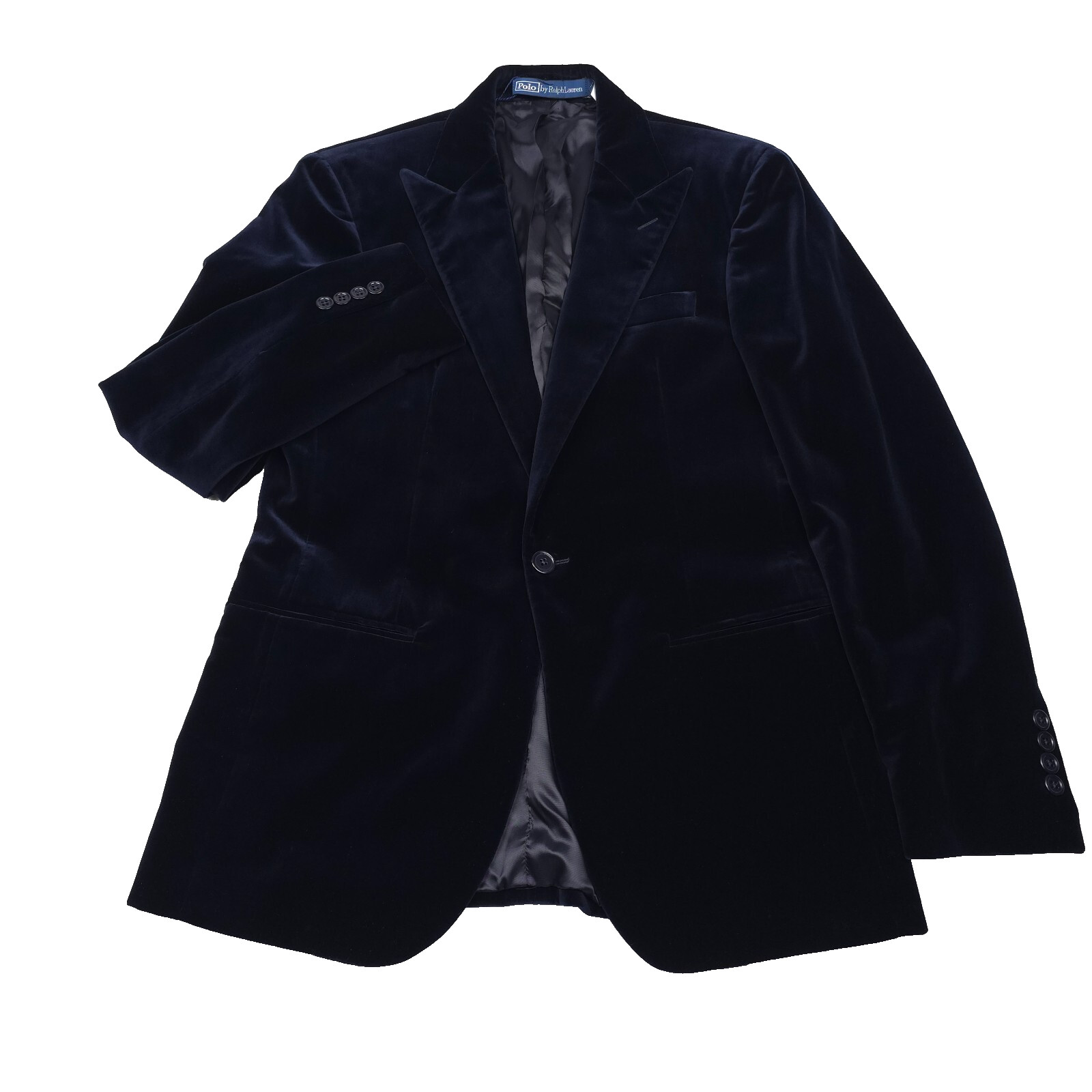 $798 Поло Ralph Lauren Темно-синий бархатный пиджак Fairbanks, мужской размер 38R