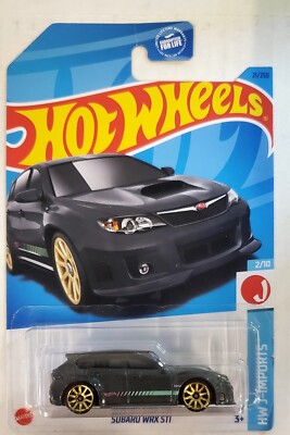 2023 Hot Wheels Subaru WRX STI 21/250 HW J-Imports 2/10 Hatchback Gray JDM 