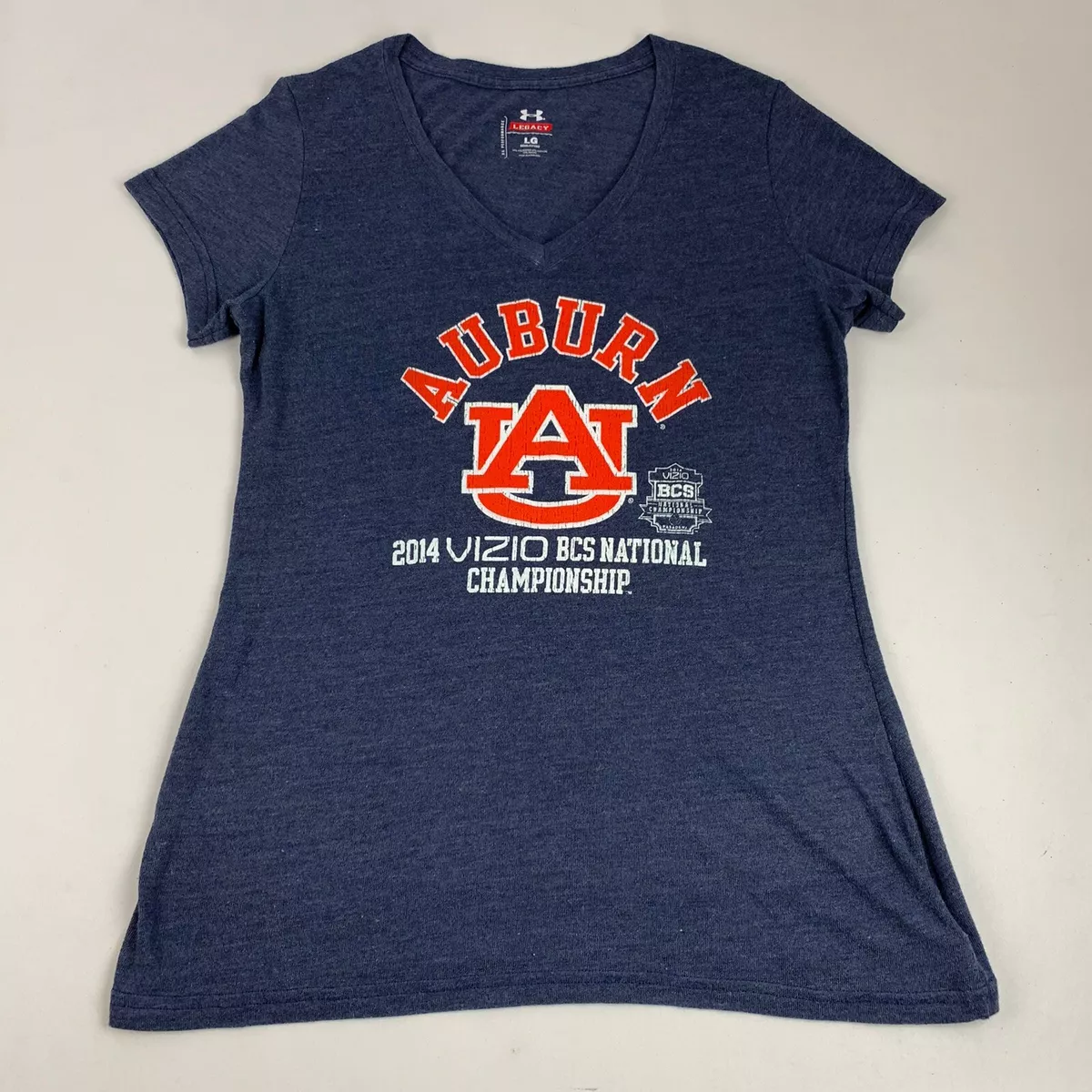 Under Armour Legacy Auburn Tigers T Shirt Women s Large AU Semi