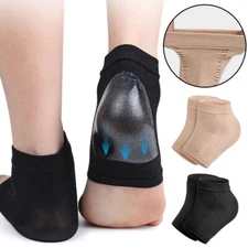 Moisturizing Gel Heel Socks Foot Care Dry Cracked Feet Skin Treatment Toeless 2X