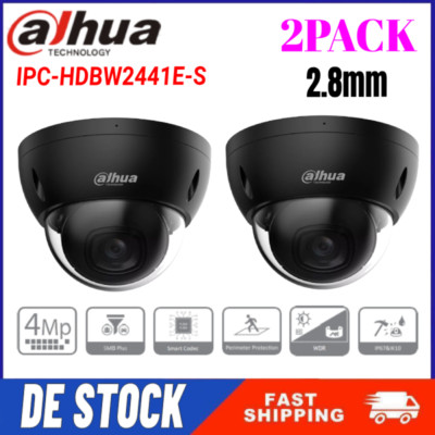 2PACK Dahua IPC-HDBW2441E-S 4MP WizSense IR SMD Plus IP PoE Kamera In MIC 2.8MM