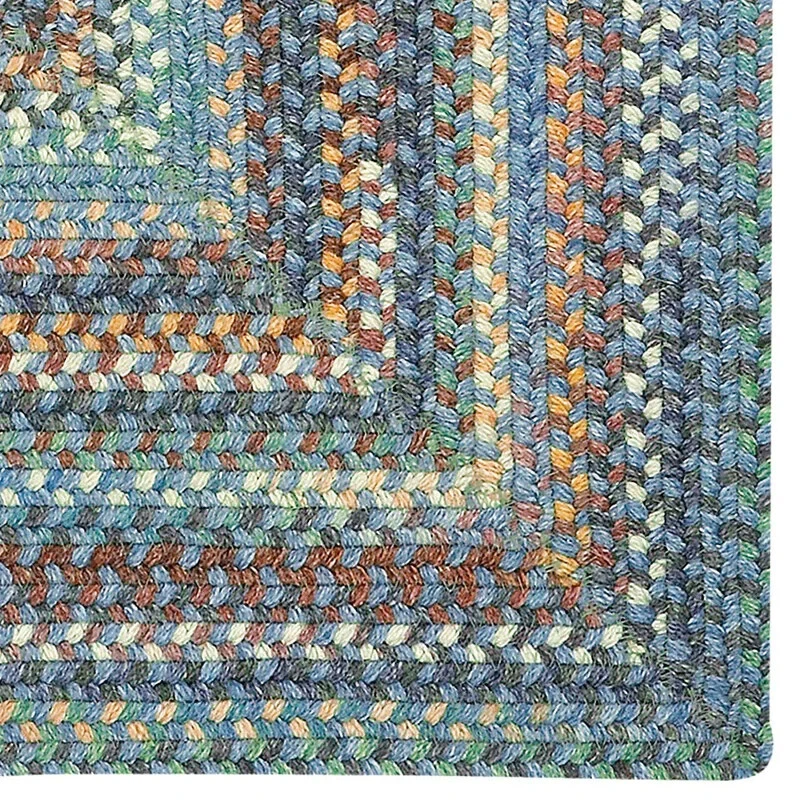 Capel Rugs American Classic Legacy Blue Wool Blend Country Braided Rectangle Rug - Image 3 of 4