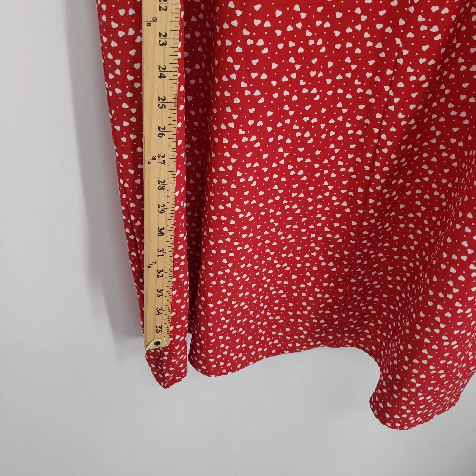 Abito da donna SheIn Curve con stampa cuore rosso caftano taglia plus 3xl San Valentino