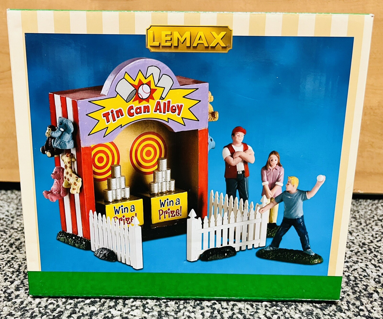 New Lemax TIN CAN ALLEY Holiday Village Carnival 7 Piece Set eBay