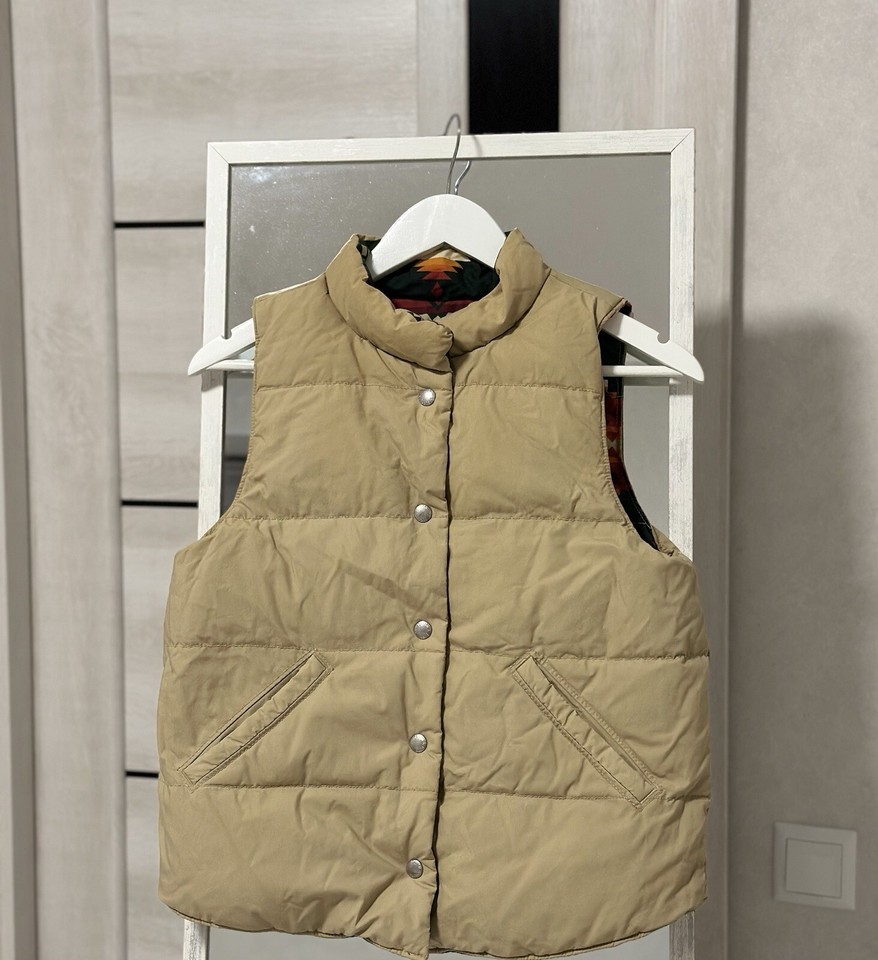 Vintage Ralph Lauren Denim & Supply Aztec Reversible Puffer Vest Jacket