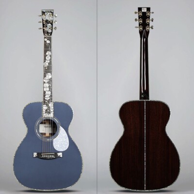 All Solid Wood AAAAA Spruce Rosewood OM45A Acoustic Guitar Abalone Inlays
