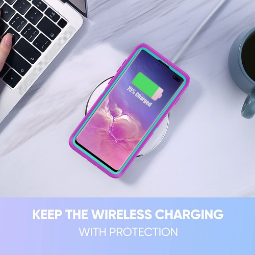 Für Samsung Galaxy S10/S10+/S10e Hülle Hybrid Hard Clip Cover mit Displayschutz - Bild 51 von 54