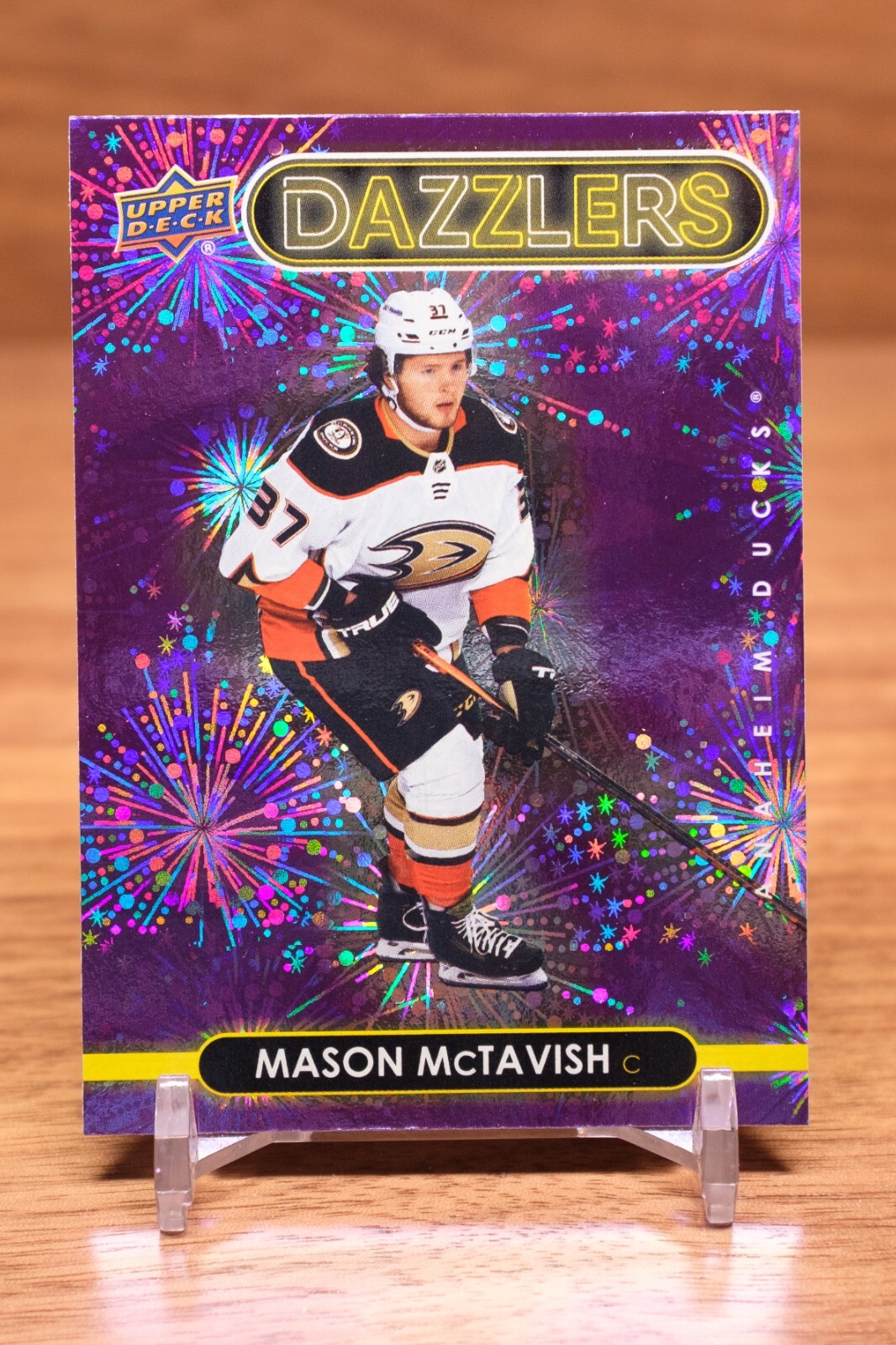 2021-22 Upper Deck Dazzlers Purple #DZ-51 Mason McTavish - Anaheim Ducks