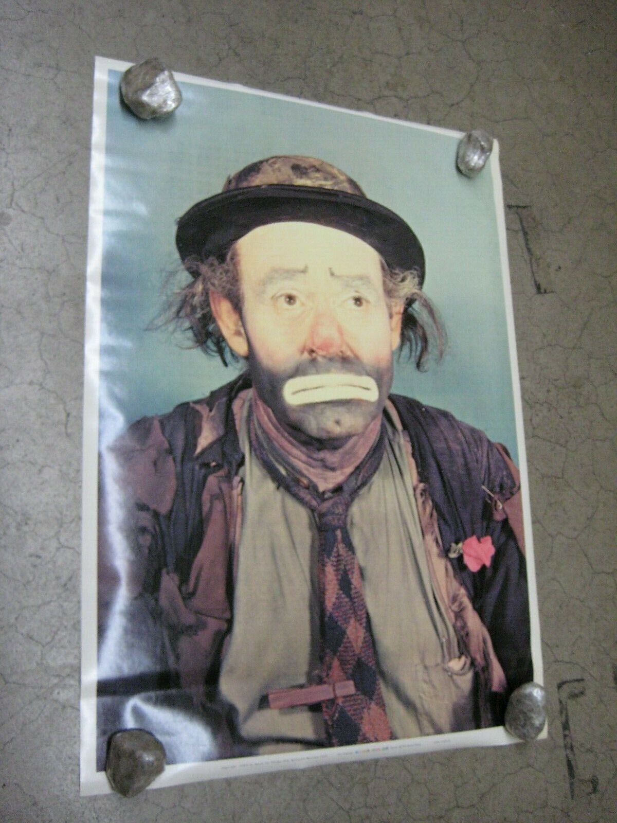 Weary Willie comedy entertainer Poster Vintage 1973 Koma-Kolor E