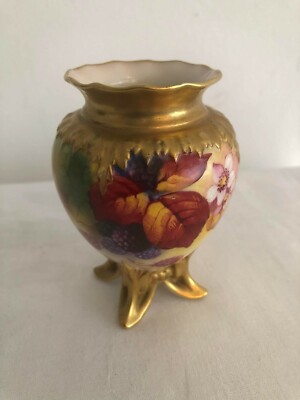 Bezaubernde 1930er Vintage ROYAL WORCESTER VASE signiert vom berühmten Künstler KITTY BLAKE