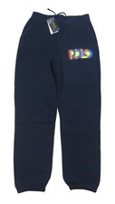 Polo Ralph Lauren Boys Navy Logo Graphic Print Fleece Jogger Pants
