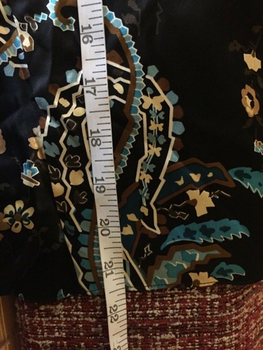 I.N.C. womens skirt BLACK with FLORAL PRINT 4P - Picture 8 of 8