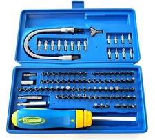 103pc EASYPOWER SECURITY TAMPER PROOF TORX HEX RATCHETING SCREW DRIVER BIT SET