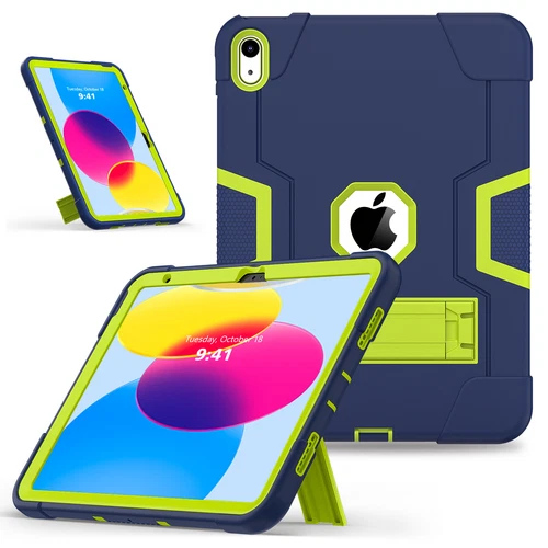 For iPad 9th 8th 7th Gen 10.2 Shockproof Heavy Duty Hard Rubber Cover Stand Case - Picture 24 of 122