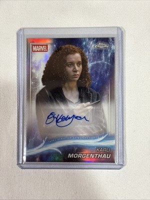 2025 Topps Chrome Marvel Studios Erin Kellyman as Karli Morgenthau autograph