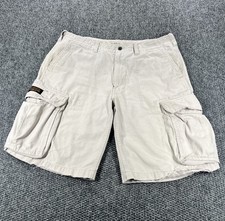 Polo Jeans Ralph Lauren Cargo Shorts Mens 36 Khaki Beige Military Surplus Y2Kk