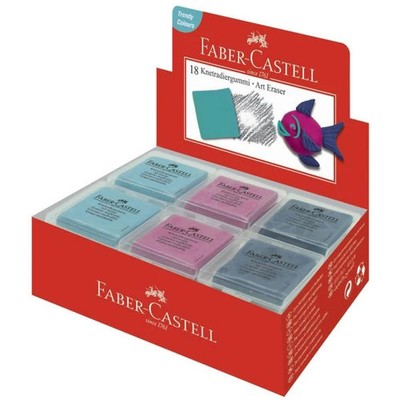 18 bis 180x FABER-CASTELL Knetgummi-Radierer ART ERASER, sortiert BIS 38% RABATT