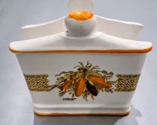 Vintage Retro Serviette Napkin Holder Collectible Harvest Home Made in Japan