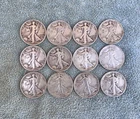 Lot of 2  1943S  Walking Liberty Silver Half Dollar  Silver #53 Free Shipping