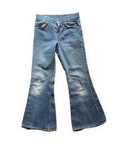 Vintage 70s Levis Orange Tab Jeans Mens 27x29 Bell Bottoms Flared Fits