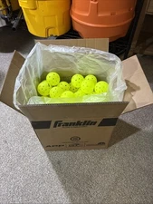 12 AUTHENTIC Franklin X 40 Pickleballs Outdoor Durable Usapa Approved Yellow