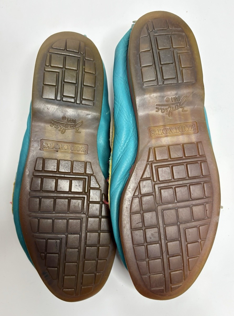 Zodiac USA Sport Men's Leather Boat Shoes Mocs 80s 90s