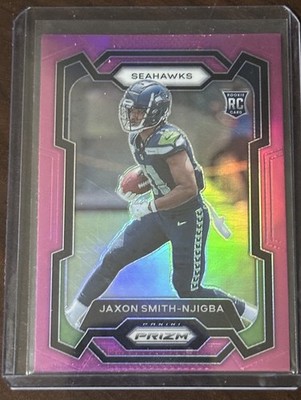 2023 Panini Prizm Jaxon Smith-Njigba Seahawks #390 Pink Prizm Rookie