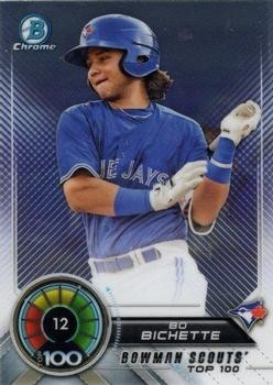 2018 Bowman #BTP-12 Bo Bichette Bowman Chrome Scouts' Top 100