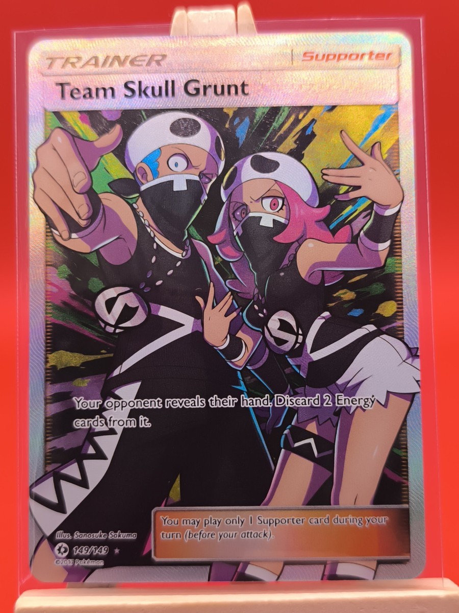 Team Skull Grunt 149/149 Sun & Moon Base Full Art Ultra Rare Pokemon Card | eBay Team Skull Grunt 149/149 Sun & Moon Base Full Art Ultra Rare Pokemon Card | eBay