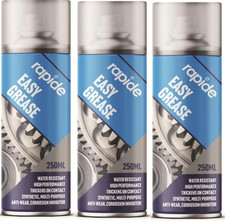 250ml 3x Rapide Easy Grease Water-Resistant Synthetic Lubricant Anti-Wear Creak