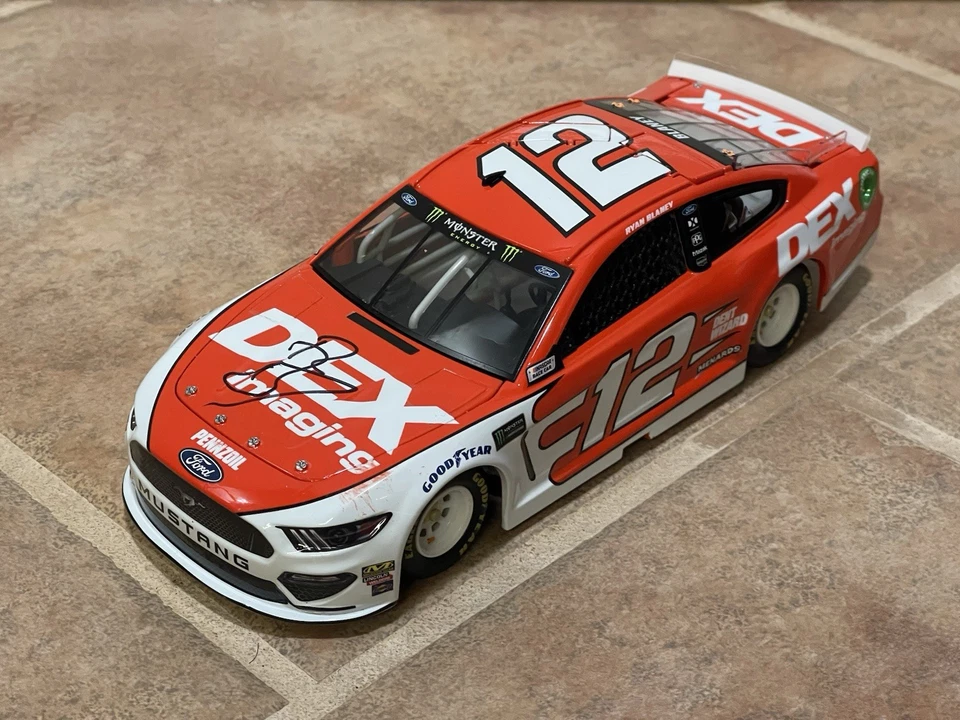 2019 Ryan Blaney Dex Imagining Ford Mustang ASSINADO AUTOMÁTICO NASCAR Ação 1/24 LEIA - Imagem 2 de 4
