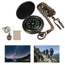 Compass Pocket Brass Watch Style Military Army Outdoor Camping Hiking Tool US