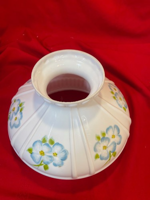 #ad Antique Hand Painted Floral Aladdin Coleman Oil Lamp Shade $99.00