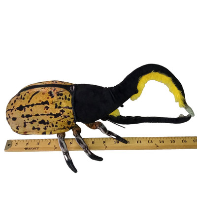 Wild Graphy Plush Hercules Beetle - 16'' Realistic Insect Stuffed Animal Toy Bug