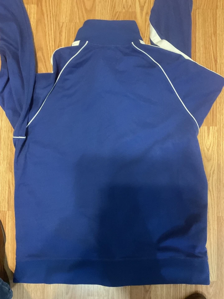 Jaqueta estilo escavado Atlanta Braves marca vintage: 47 azul royal XL (50"peito 30"L) - Imagem 3 de 4