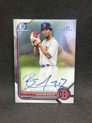 Brayan Bello 2022 Bowman Chrome 1st Prospect Auto #CPA-BB Rookie RC Red Sox
