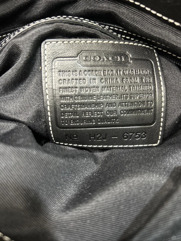 BOLSO DE HOMBRO COACH VINTAGE PARA MUJER ROJO, GRIS LANA A CUADROS H2J-6753 Y2K Foto 4 de 4