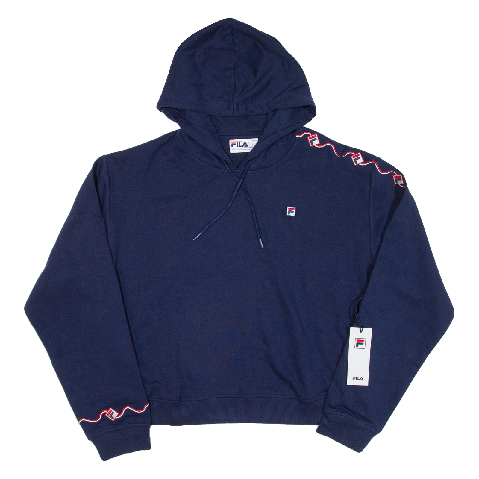 Felpa con cappuccio FILA Cropped donna blu XL