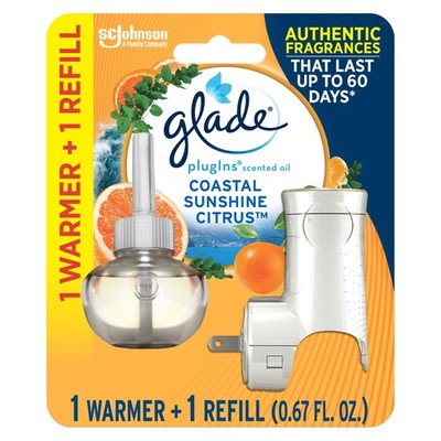 PlugIns Refills Air Freshener Starter Kit, Scented Oil for Home and Bathroom,...