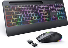 Wireless Tastatur und Maus Set QWERTZ Kabello...