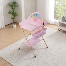 Folding Baby Changing Unit Table Station Changer Bed Storage Nursery Care Table