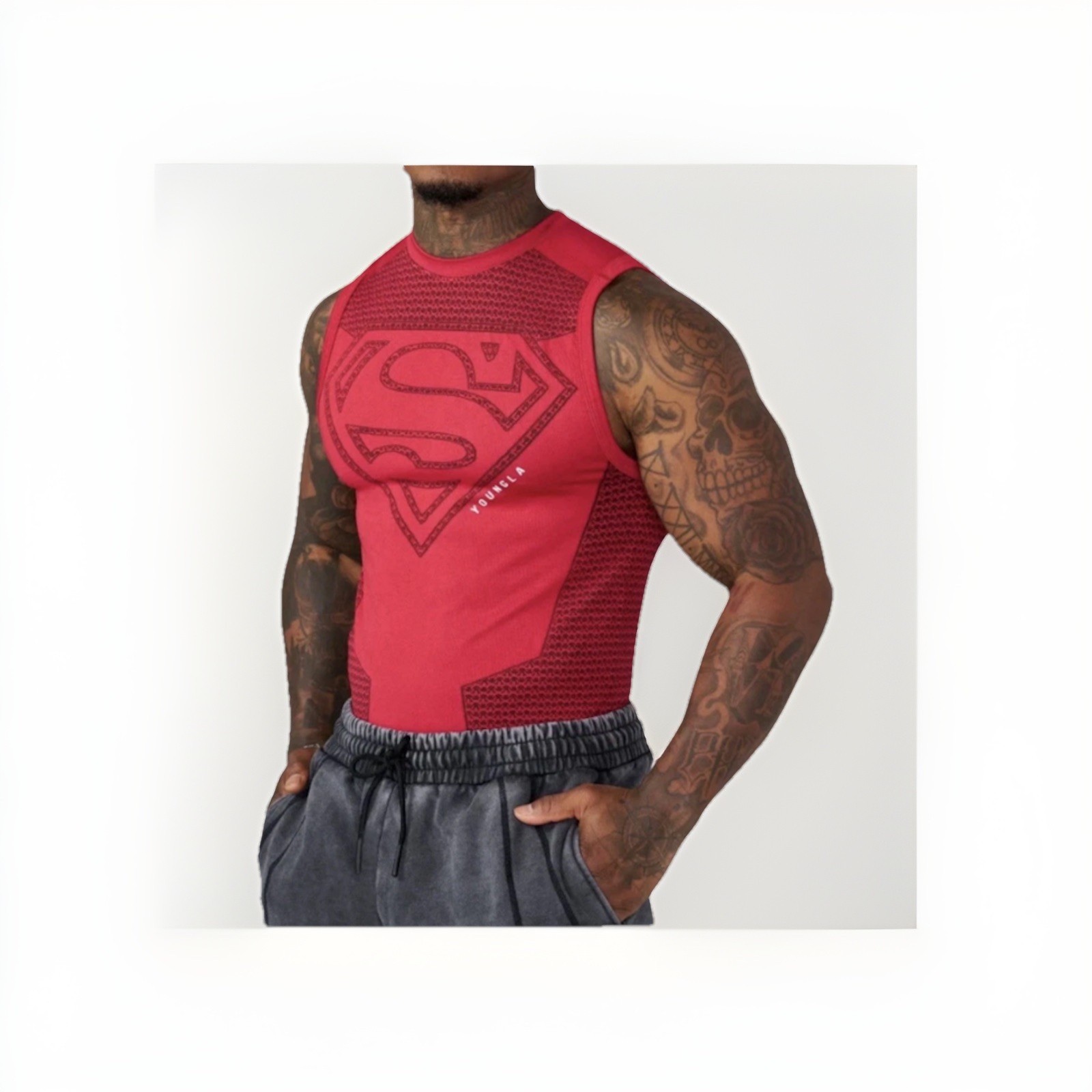 YOUNGLA Superman compression tank M - Gem