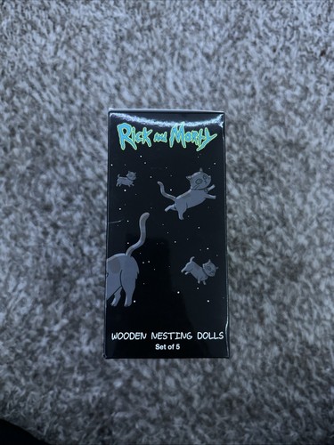 Rick and Morty Ricks Holz verschachtelte Puppen 5er Set Hot Topic exklusiv neu - Bild 4 von 4