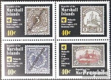 marshall-îles 15-18 bloc de quatre neuf avec gomme originale 1984 union postale 