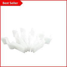 Modern Acrylic Bath Panel Clips (Pack of 6) for Effortless Installation, White
