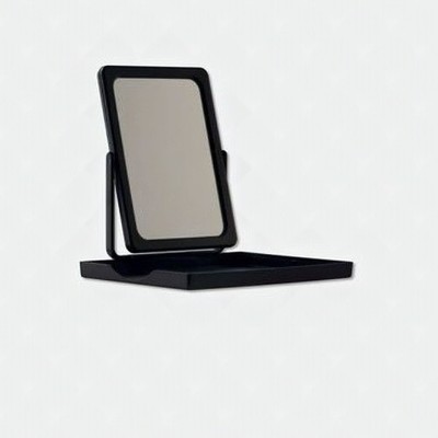 Portable Stand-Up Mirror Mary Kay Tray Matte Black Compact Travel Use