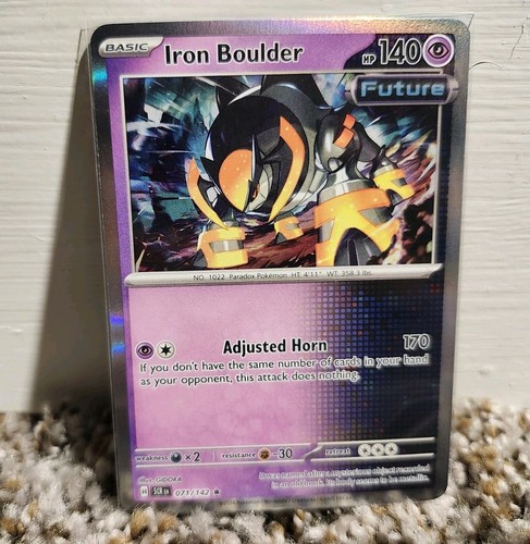 Iron Boulder 71/142 Rare Stellar Crown Pokemon Holo Near Mint