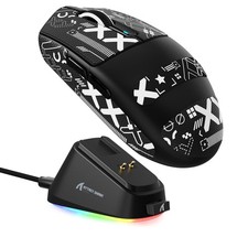 ATTACK SHARK G3PRO Wireless Gaming Mouse with RGB Magnetic Charging Dock, Tri...