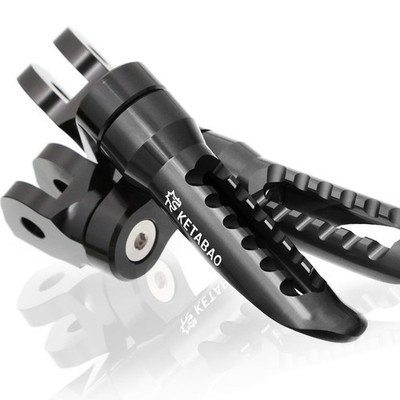 Black BOB Front Foot Pegs 1 inch Lower For Can-Am Spyder RS Models 08-16 15 14